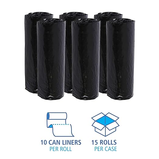 DCL120 24"x32", 1mil, Black Can Liner